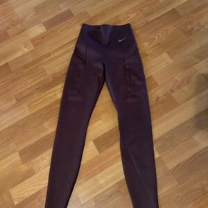 Maroon/Purple Nike Leggings